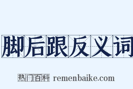 脚后跟反义词是什么意思的图片